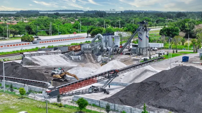 Engineered Asphalt Materials plant in Vero Beach, FL